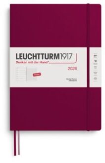 Leuchtturm1917 agenda 2026 1 week per pagina met gelinieerd notitieblad hardcover master a4+,