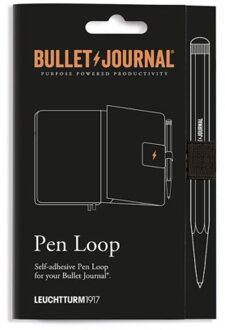 Leuchtturm1917 bullet journal pen loop zelfklevende pennenlus, zwart
