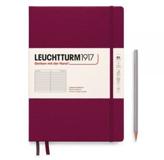 Leuchtturm1917 Leuchtturm 1917 notitieboek, hardcover, composition (b5), gelinieerd, port rood