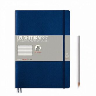 Leuchtturm1917 Notitieboek Composition B5 - Softcover - Gelinieerd - Navy Blue