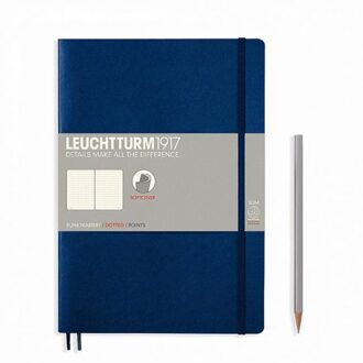 Leuchtturm1917 Notitieboek Composition B5 - Softcover - Puntjes - Navy Blue