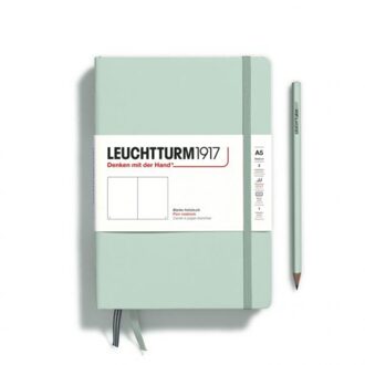 Leuchtturm1917 notitieboek, hardcover, medium a5, blanco, mint groen