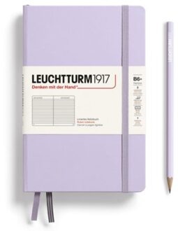 Leuchtturm1917 notitieboek, hardcover, paperback (b6+), gelinieerd, lila