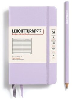 Leuchtturm1917 notitieboek, hardcover, pocket (a6), gelinieerd, lila