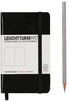 Leuchtturm1917 Notitieboek - Pocket - Puntjes - Zwart