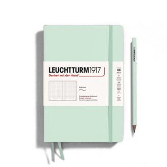 Leuchtturm1917 notitieboek, softcover, medium a5, dotted, mint groen