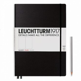 Leuchtturm1917 Notitieboek XL - Master Slim Blanco - Zwart