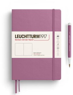Leuchtturm1917 notitieboekje, hardcover, medium a5, blanco, oud roze