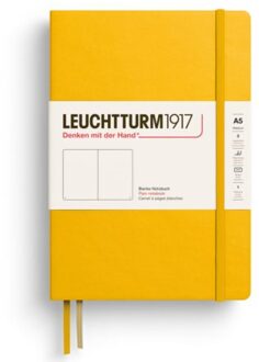Leuchtturm1917 notitieboekje, hardcover, medium a5, blanco, sunflower