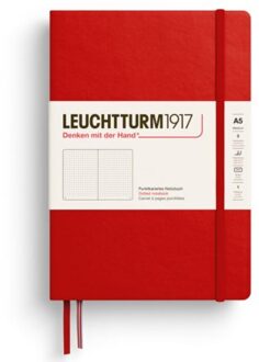 Leuchtturm1917 notitieboekje, hardcover, medium a5, dotted, cherry
