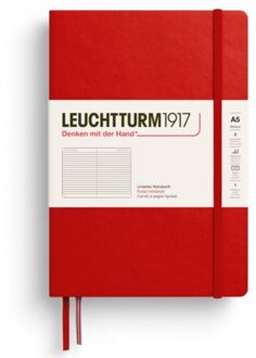 Leuchtturm1917 notitieboekje, hardcover, medium a5, gelinieerd, cherry