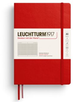 Leuchtturm1917 notitieboekje, hardcover, medium a5, geruit, cherry