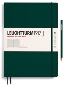 Leuchtturm1917 notitieboekje master slim a4+ gelinieerd bos groen