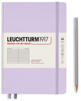 Leuchtturm1917 notitieboekje medium a5 gelinieerd lila