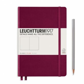 Leuchtturm1917 notitieboekje pocket a6 blanco port rood