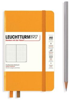 Leuchtturm1917 notitieboekje pocket a6 dotted rising sun