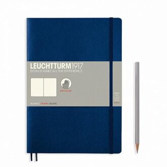 Leuchtturm1917 notitieboekje softcover composition b5 blanco navy blauw