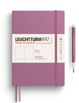 Leuchtturm1917 notitieboekje, softcover, medium a5, blanco, oud roze