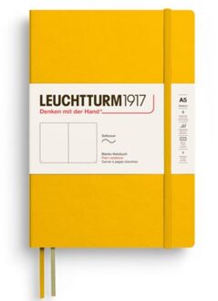 Leuchtturm1917 notitieboekje, softcover, medium a5, blanco, sunflower
