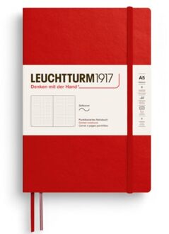 Leuchtturm1917 notitieboekje, softcover, medium a5, dotted, cherry
