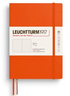 Leuchtturm1917 notitieboekje, softcover, medium a5, dotted, pumpkin