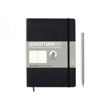 Leuchtturm1917 notitieboekje softcover medium a5 dotted zwart