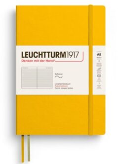 Leuchtturm1917 notitieboekje, softcover, medium a5, gelinieerd, sunflower