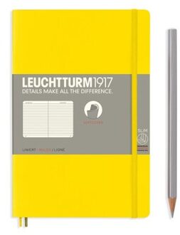 Leuchtturm1917 notitieboekje softcover paperback b6+ gelinieerd geel
