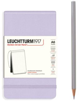 Leuchtturm1917 reporter notepad, hardcover, pocket (a6), dotted, lila