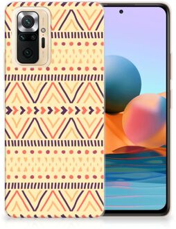 Leuk Case Xiaomi Redmi Note 10 Pro Telefoonhoesje Aztec Yellow