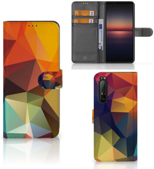 Leuk Hoesje Sony Xperia 1 II Smartphone Cover Polygon Color