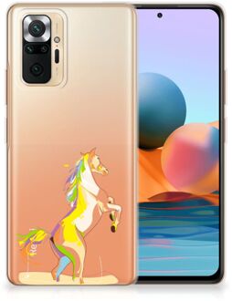 Leuk TPU Back Case Xiaomi Redmi Note 10 Pro GSM Hoesje Horse Color