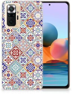 Leuk TPU Back Cover Xiaomi Redmi Note 10 Pro Hoesje Tegels Kleur