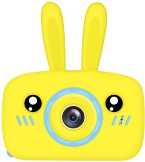 Leuke 2.0 ''Inch Hd 1080P Kids Kinderen Baby Digitale Camera 600Mah 1440x1080 geel konijn