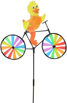 Leuke 3D Dier Op Fiets Windmolen Wind Spinner Pinwheel Huis Tuin Yard Decor Home Decor