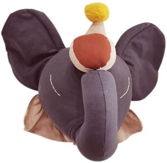 Leuke Animal Olifant Hoofd Gevulde Pluche Pop Kids Meisjes Slaapkamer Muur Opknoping Home Decor Decoratie Opknoping Foto Props B