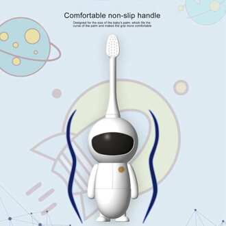 Leuke Astronaut Vormige Elektrische Tandenborstel Waterdicht Met Borstel Hoofd Kinderen Tandenpoetsen Tool Thuis Badkamer Benodigdheden