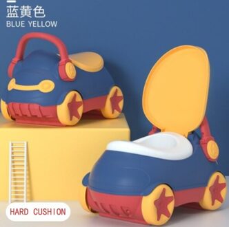 Leuke Auto Baby Wc Kinderpotje Trainer blauw-geel