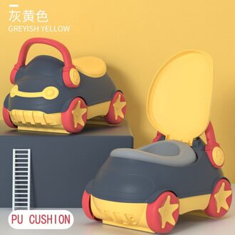 Leuke Auto Baby Wc Kinderpotje Trainer grijs pu cushion