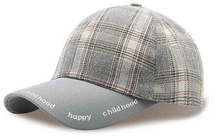Leuke Baby Baseball Cap Zomer Voor Jongens Meisjes Cap Lente Kinderen Katoen Caps Kids Outdoor Peuter Ouder-kind Hoeden grijs Baseball Cap