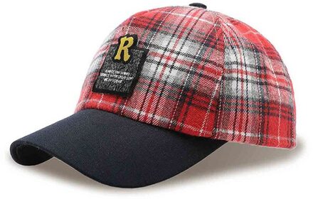 Leuke Baby Baseball Cap Zomer Voor Jongens Meisjes Cap Lente Kinderen Katoen Caps Kids Outdoor Peuter Ouder-kind Hoeden rood Baseball Cap