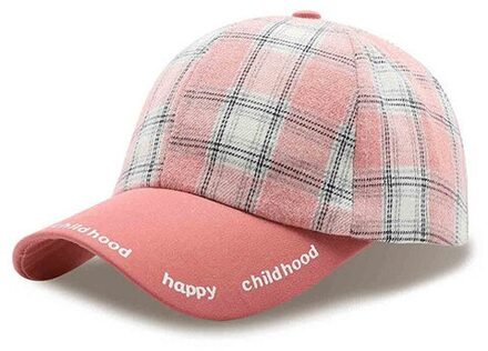 Leuke Baby Baseball Cap Zomer Voor Jongens Meisjes Cap Lente Kinderen Katoen Caps Kids Outdoor Peuter Ouder-kind Hoeden roze Baseball Cap