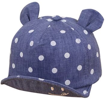 Leuke Baby Dot Hoeden Baby Jongens Meisjes Kids Polka Piek Hoed Lachend Gezicht Golf Punt Baseball Cap Zonnehoed pet enfant hoed 1D18 DB