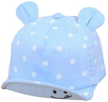 Leuke Baby Dot Hoeden Baby Jongens Meisjes Kids Polka Piek Hoed Lachend Gezicht Golf Punt Baseball Cap Zonnehoed pet enfant hoed 1D18 LB