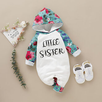 Leuke Baby Romper Peuter Meisje Lange Mouwen Brief Print Bloemen Bodysuit Jumpsuit Baby Meisje Kleding 0-24M 18m