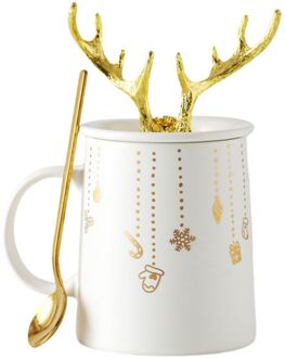 Leuke Beknopte Koffie Melk Mok Ontbijt Cup Met Deksel & Lepel Reizen Mok Novelty Beste Cadeaus Voor Je Vrienden