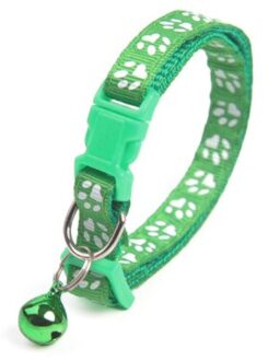 Leuke Bell Kraag Halsband Kat Accessoires Huisdier Producten Voor Katten Honden Kraag Grappige Cartoon Item Type Materiaal Set type groen