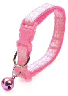 Leuke Bell Kraag Halsband Kat Accessoires Huisdier Producten Voor Katten Honden Kraag Grappige Cartoon Item Type Materiaal Set type Roze