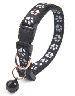 Leuke Bell Kraag Halsband Kat Accessoires Huisdier Producten Voor Katten Honden Kraag Grappige Cartoon Item Type Materiaal Set type zwart