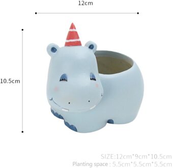 Leuke Bloempotten Plantenbakken Succulent Pot Panda Dieren Hars Planten Bureau Bloempot Woondecoratie Macetas Bloem Plateau 2